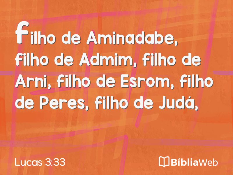 Lucas 3:33 em imagem para compartilhar
