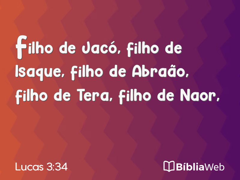 Lucas 3:34 em imagem para compartilhar