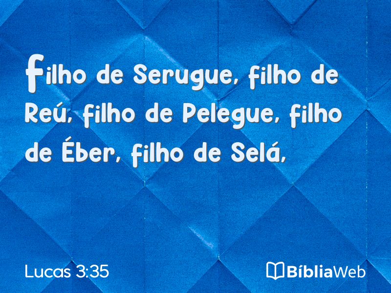 Lucas 3:35 em imagem para compartilhar