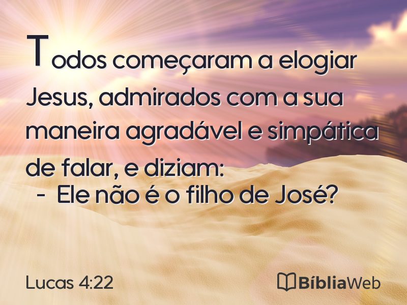 Lucas 4:22 em imagem para compartilhar