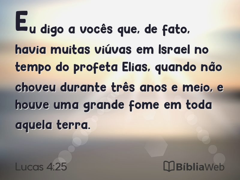 Lucas 4:25 em imagem para compartilhar
