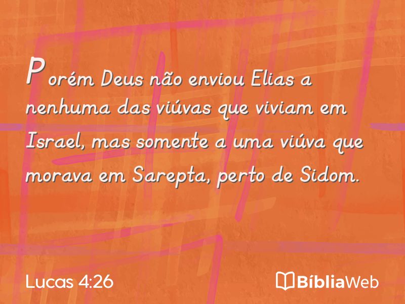Lucas 4:26 em imagem para compartilhar