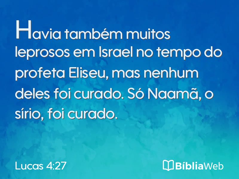 Lucas 4:27 em imagem para compartilhar
