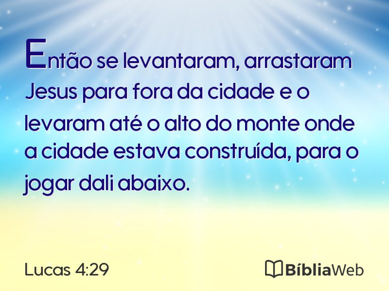 Lucas 4:29 em imagem para compartilhar