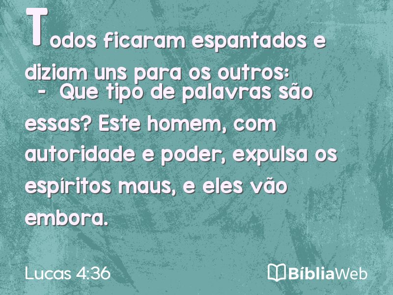 Lucas 4:36 em imagem para compartilhar