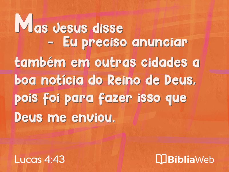 Lucas 4:43 em imagem para compartilhar