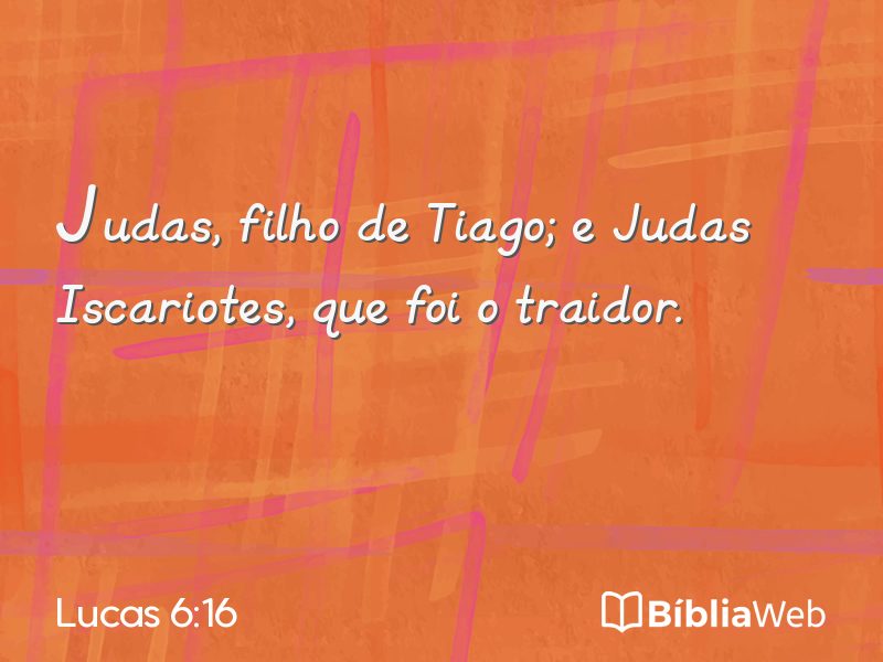 Lucas 6:16 em imagem para compartilhar