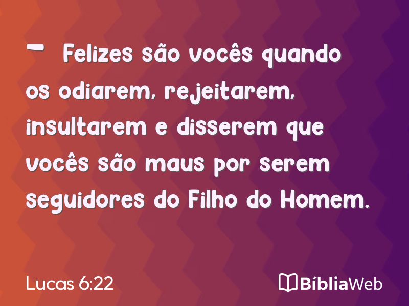 Lucas 6:22 em imagem para compartilhar