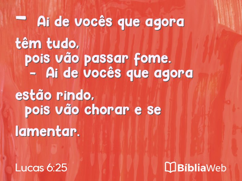 Lucas 6:25 em imagem para compartilhar