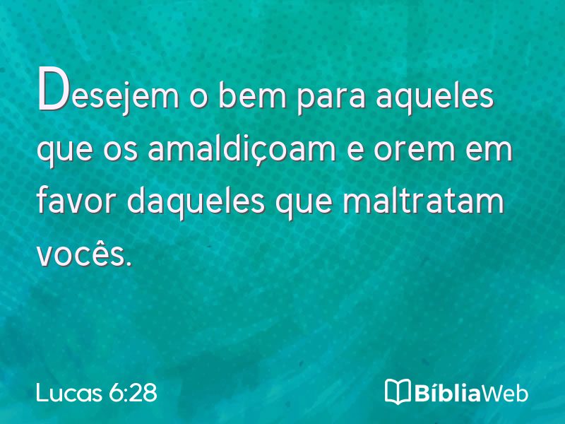 Lucas 6:28 em imagem para compartilhar