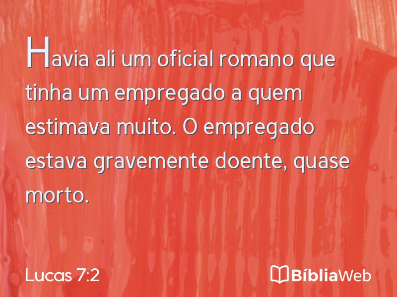 Lucas 7:2 em imagem para compartilhar