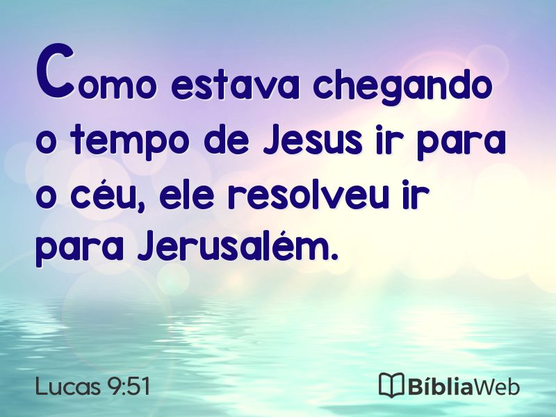 Lucas 9:51 em imagem para compartilhar