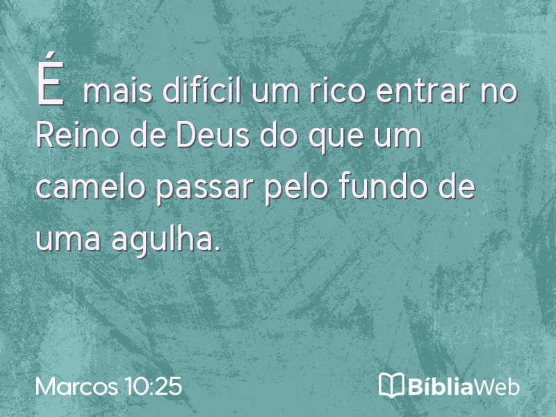 Marcos 10:25 em imagem para compartilhar