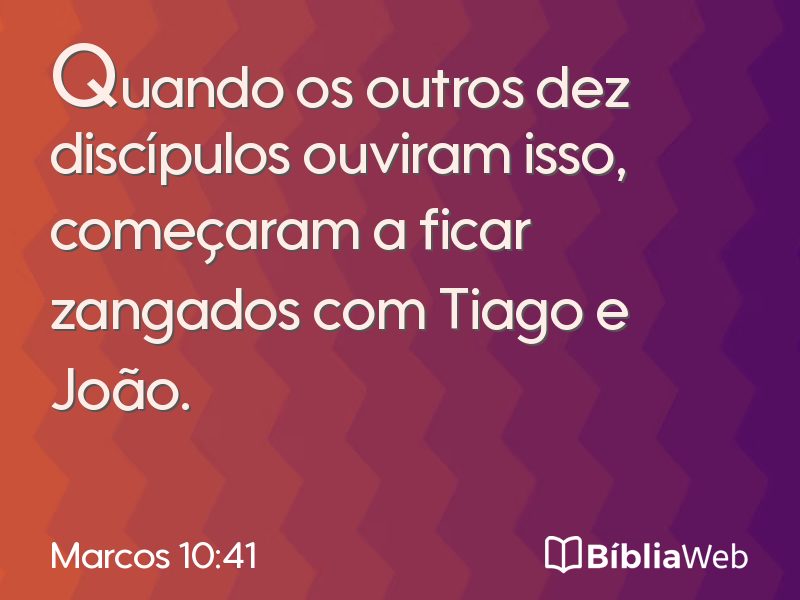 Marcos 10:41 em imagem para compartilhar