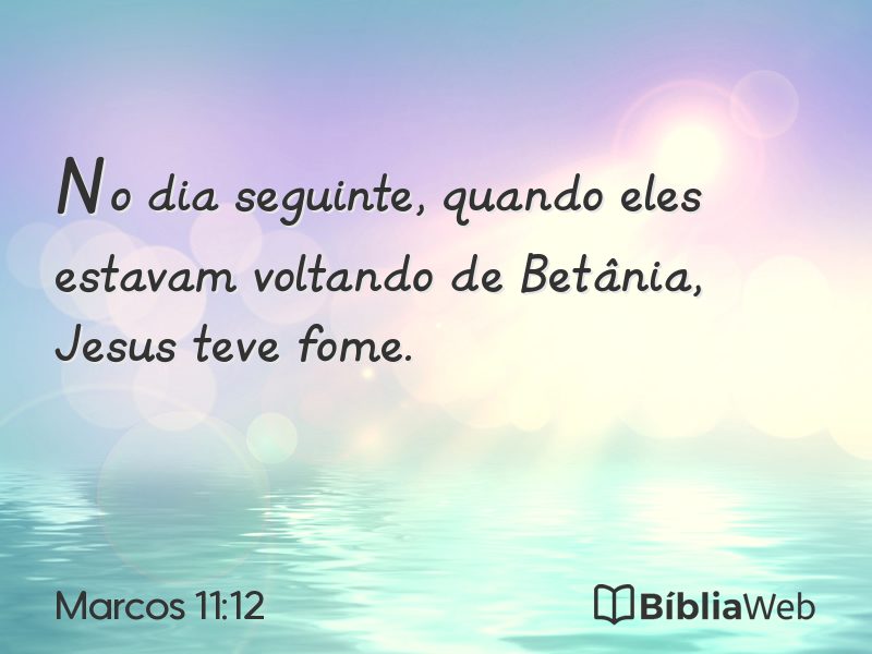 Marcos 11:12 em imagem para compartilhar