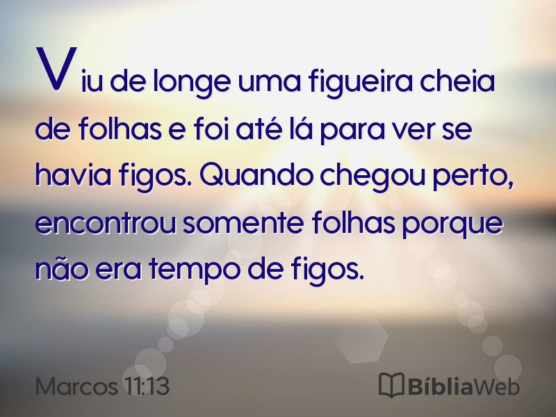 Marcos 11:13 em imagem para compartilhar