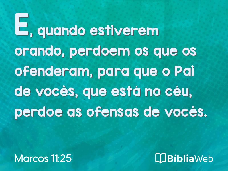 Marcos 11:25 em imagem para compartilhar