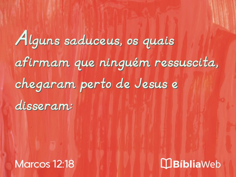 Marcos 12:18 em imagem para compartilhar