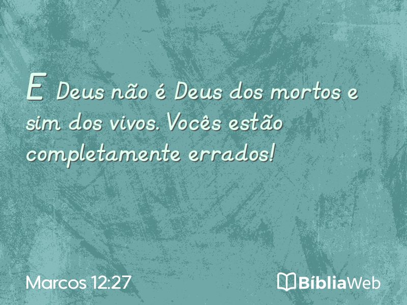 Marcos 12:27 em imagem para compartilhar