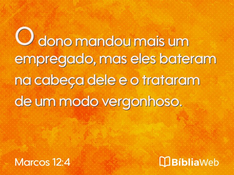Marcos 12:4 em imagem para compartilhar