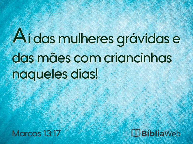 Marcos 13:17 em imagem para compartilhar