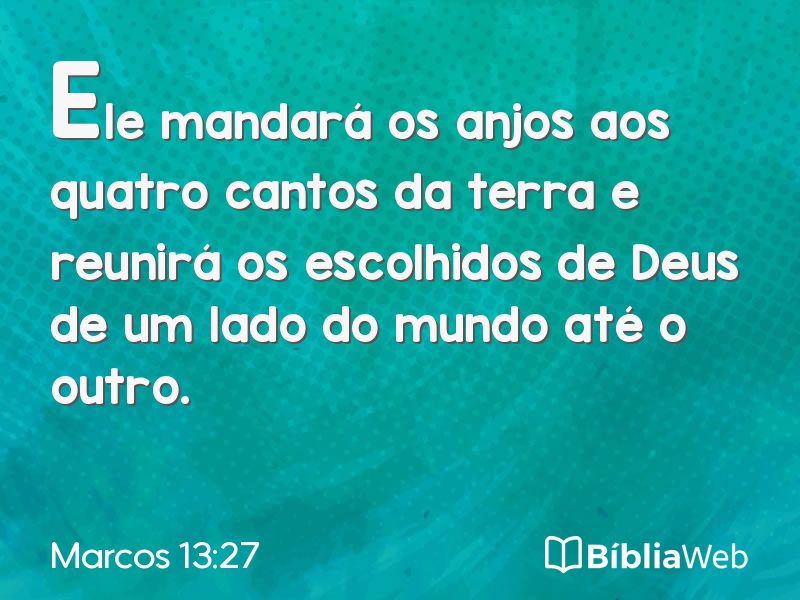 Marcos 13:27 em imagem para compartilhar
