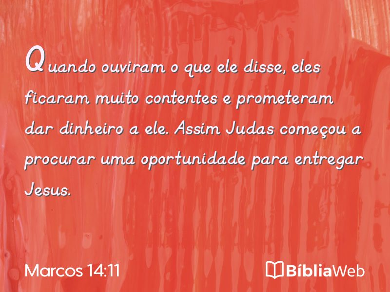 Marcos 14:11 em imagem para compartilhar