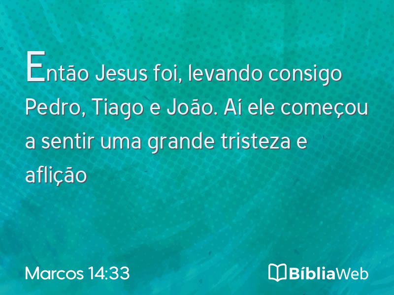 Marcos 14:33 em imagem para compartilhar