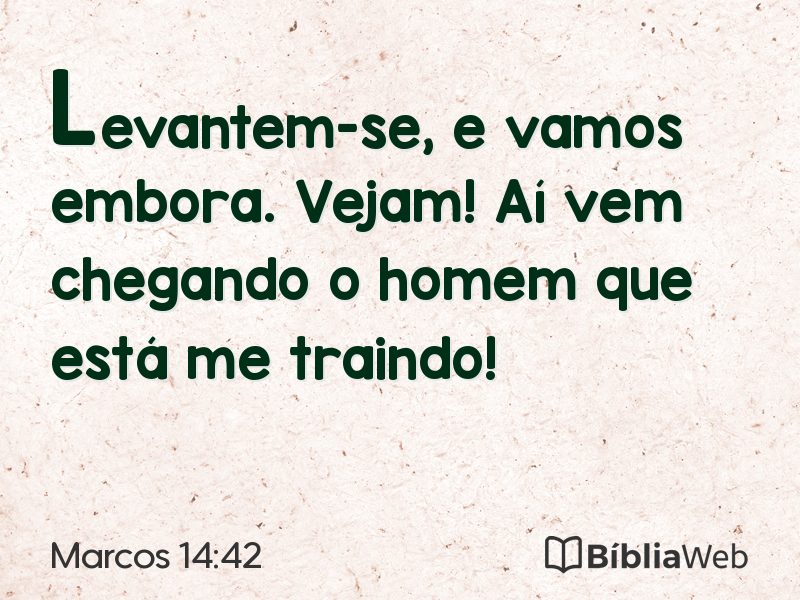 Marcos 14:42 em imagem para compartilhar