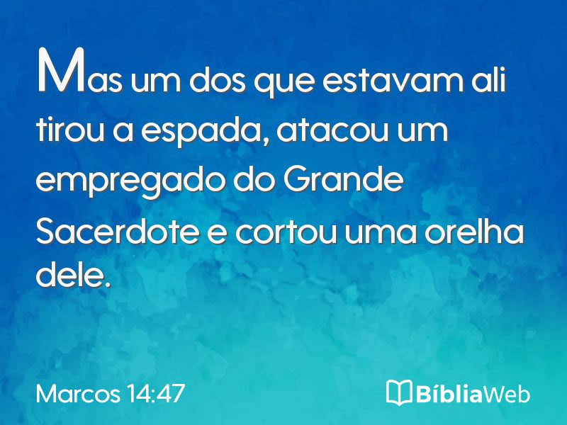 Marcos 14:47 em imagem para compartilhar