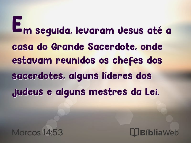Marcos 14:53 em imagem para compartilhar