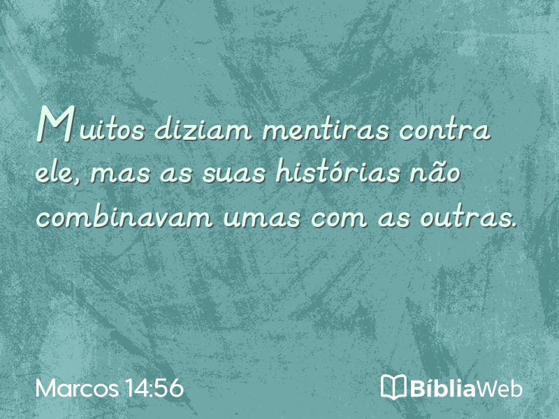 Marcos 14:56 em imagem para compartilhar