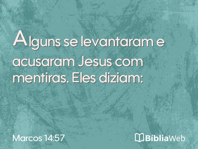 Marcos 14:57 em imagem para compartilhar