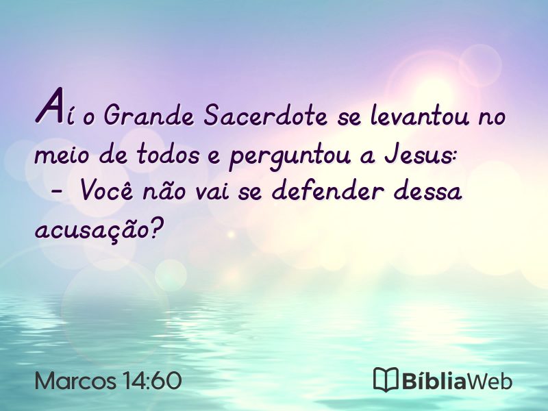 Marcos 14:60 em imagem para compartilhar
