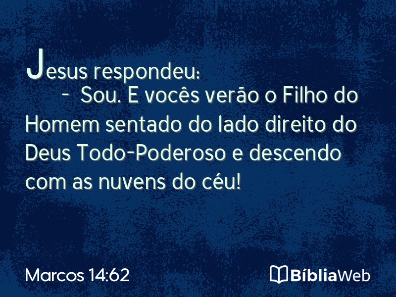 Marcos 14:62 em imagem para compartilhar