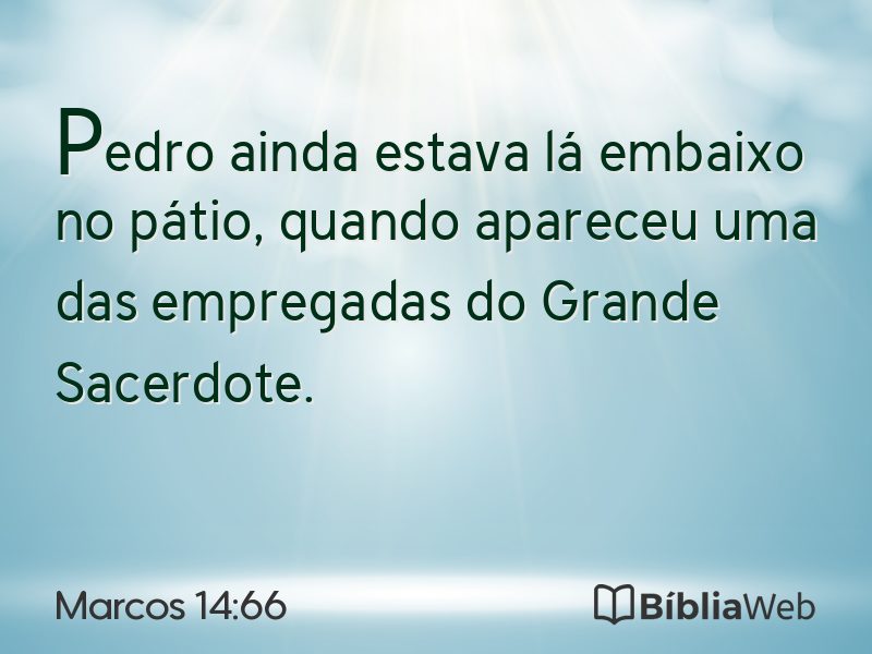 Marcos 14:66 em imagem para compartilhar