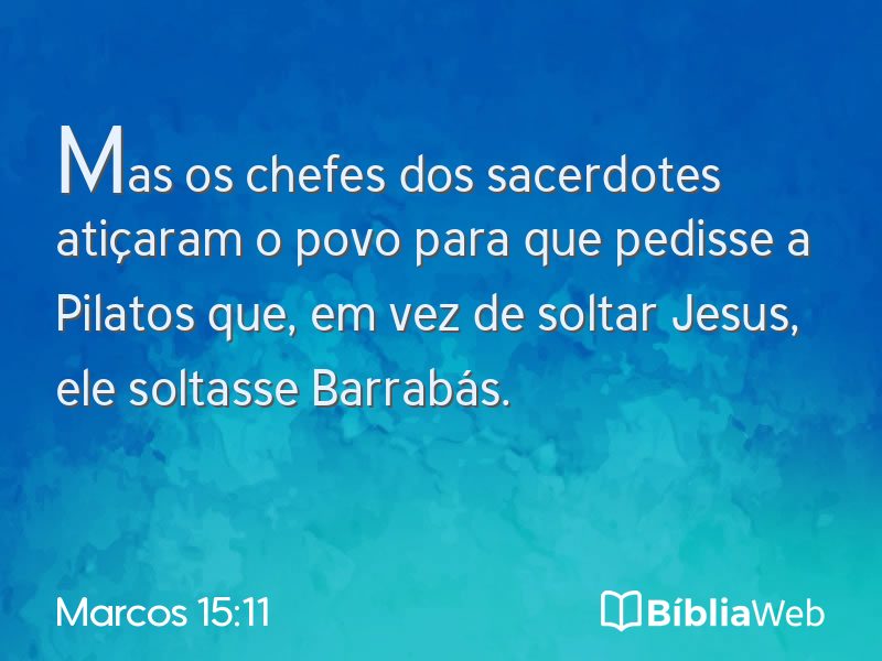 Marcos 15:11 em imagem para compartilhar