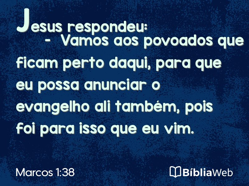 Marcos 1:38 em imagem para compartilhar