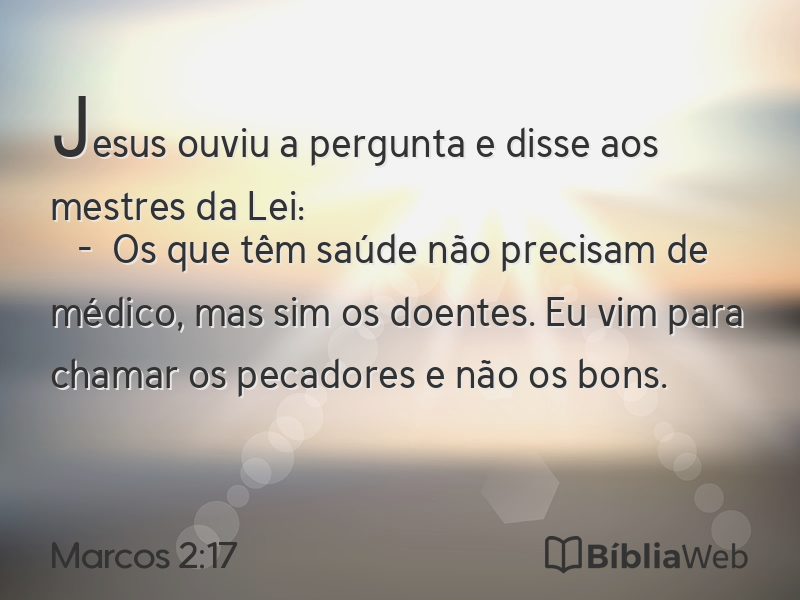 Marcos 2:17 em imagem para compartilhar
