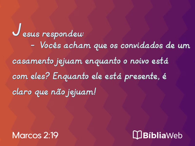 Marcos 2:19 em imagem para compartilhar