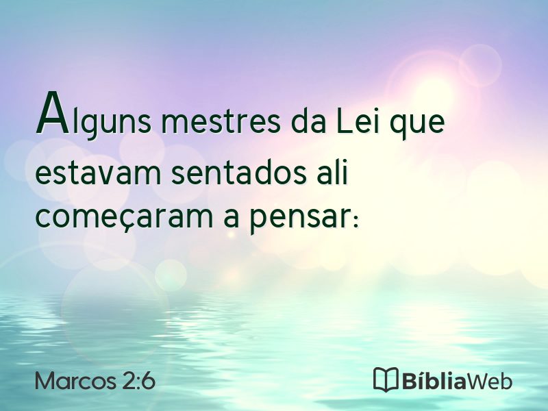 Marcos 2:6 em imagem para compartilhar