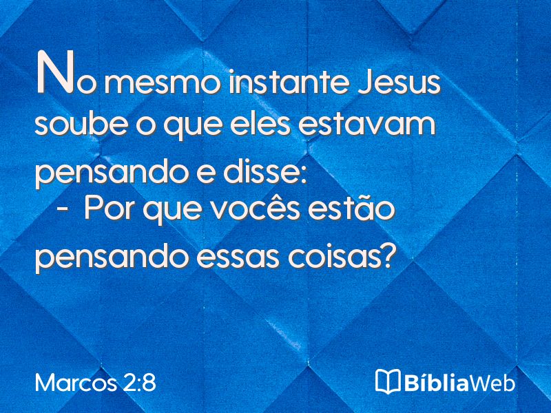 Marcos 2:8 em imagem para compartilhar