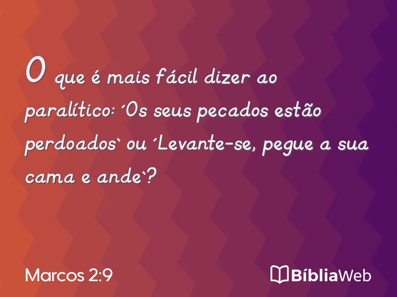 Marcos 2:9 em imagem para compartilhar