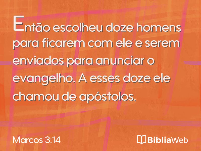 Marcos 3:14 em imagem para compartilhar