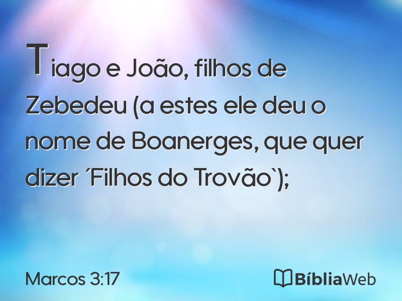 Marcos 3:17 em imagem para compartilhar