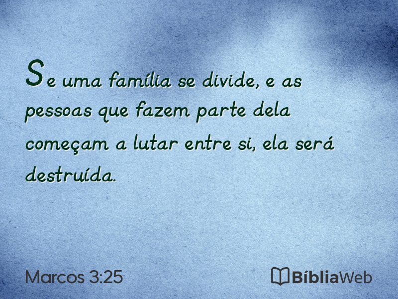 Marcos 3:25 em imagem para compartilhar