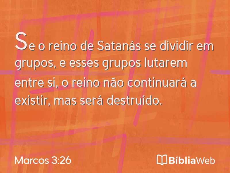 Marcos 3:26 em imagem para compartilhar