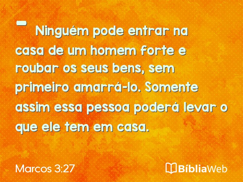 Marcos 3:27 em imagem para compartilhar