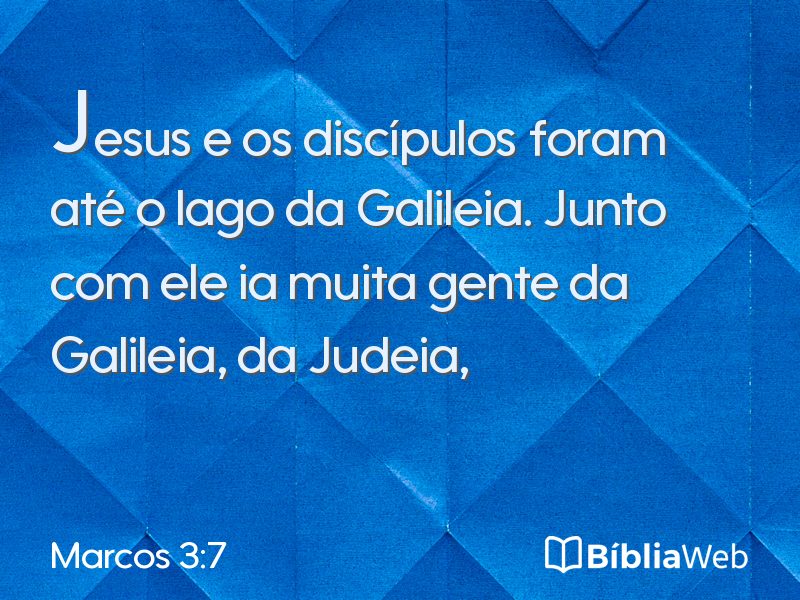 Marcos 3:7 em imagem para compartilhar