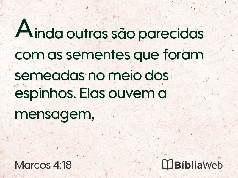 Marcos 4:18 em imagem para compartilhar